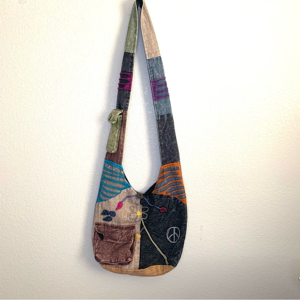Cotton Patchwork Hawaii Boho Shoulder Bag